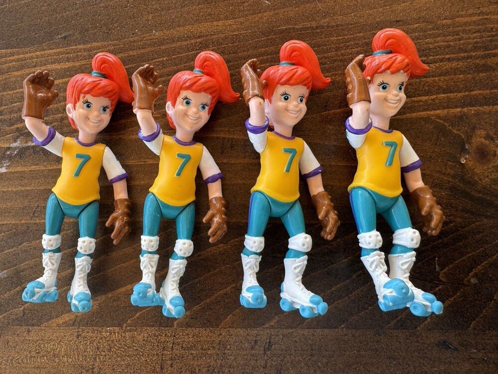 Vintage Burger King Jetsons Judy Jetson Roller Skating Figure Lot of 4 1990